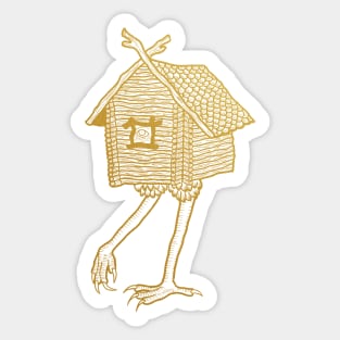 Baba Yaga Hut Sticker